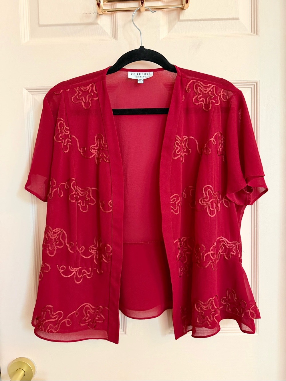 Red studio I petite jacket